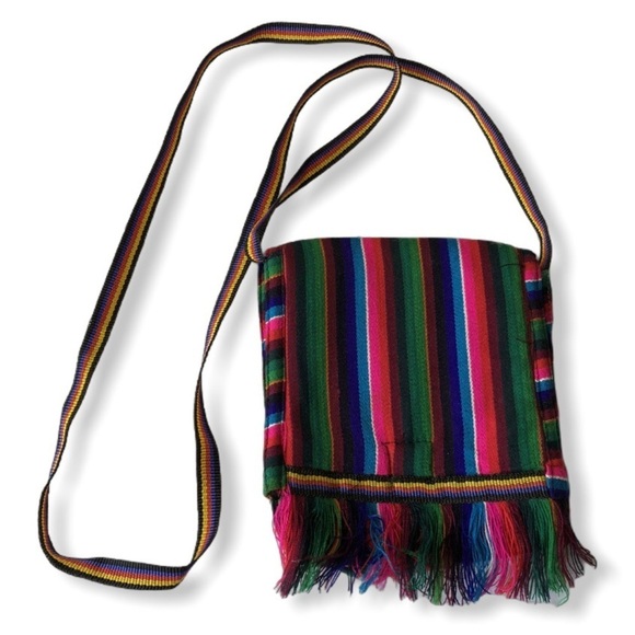 Toni Handbags - Toni Boho Gypsy Festival Rainbow Fringe Crossbody Bag